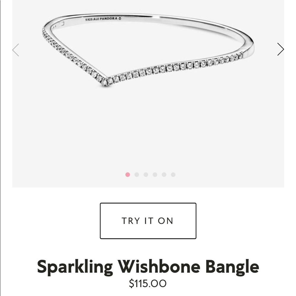 Authentic Wishbone Bangle Bracelet.